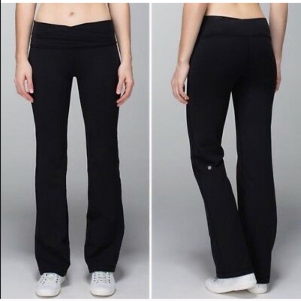 Lululemon Solid Black Astro Full-on Luon pants